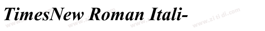 TimesNew Roman Itali字体转换
